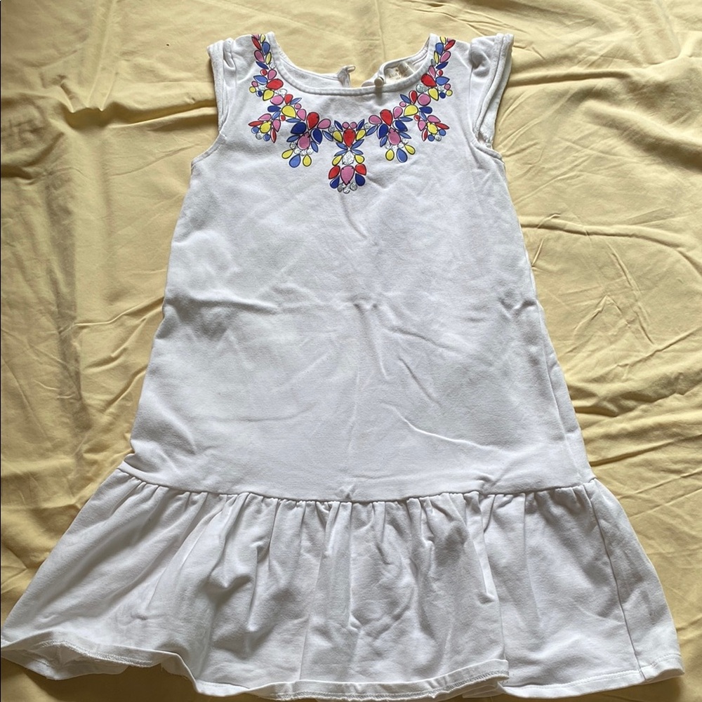 Kate Spade White and Red Ruffled Sundress